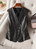 Lederjacke Weste für Damen