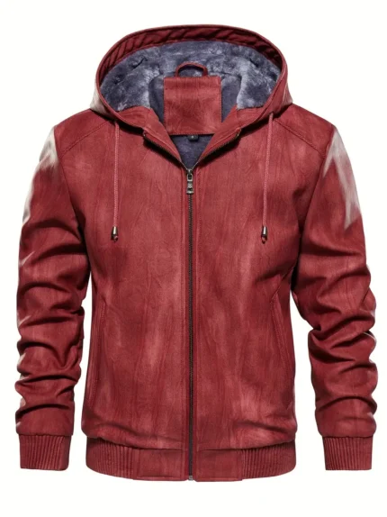 Lässige Lederjacke für Herren