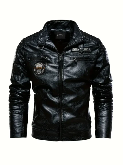 Herren Kunstlederjacke