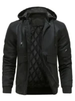 Herren Pu-Lederjacke